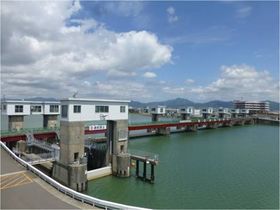 徳島県『今切川河口堰(いまぎれがわかこうぜき)』のダムカード 徳島県『今切川河口堰(いまぎれがわかこうぜき)』のダムカード