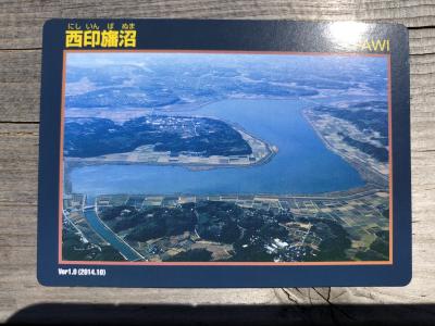 千葉県 北印旛沼 西印旛沼 ダムカード 2種セット 計4枚セット ト